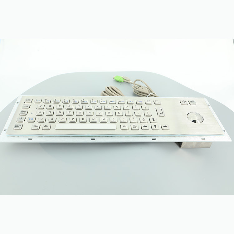 Informatiekiosk 304 Toetsenbord van het Roestvrij staal het Industriële Metaal met Trackball USB-poort