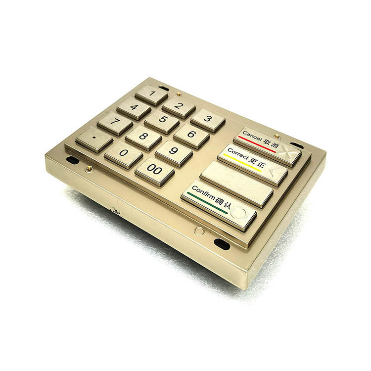 ATM-Machineevp Pin Pad PCI 4,0 Certificatie 16 Keys DES 3DES Encrypted
