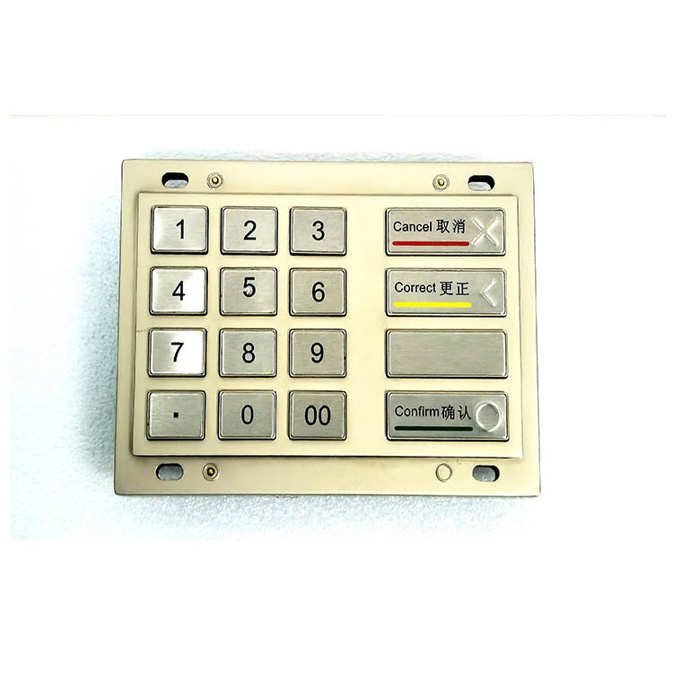 ATM-Machineevp Pin Pad PCI 4,0 Certificatie 16 Keys DES 3DES Encrypted