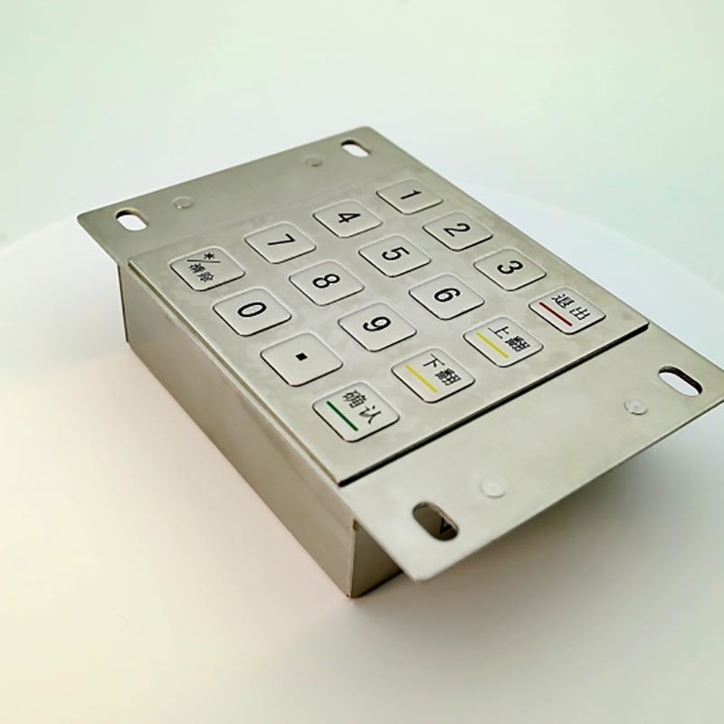 Waterdichte EVP Pin Pad van het Roestvrij staalip65 Gecodeerde Metaal 16 Sleutels voor Betalingskiosk