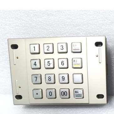 Betalingskiosk Pin Pad USB RS232 PCI 4,0 Verklaard Gecodeerd Metaal 16 Sleutels