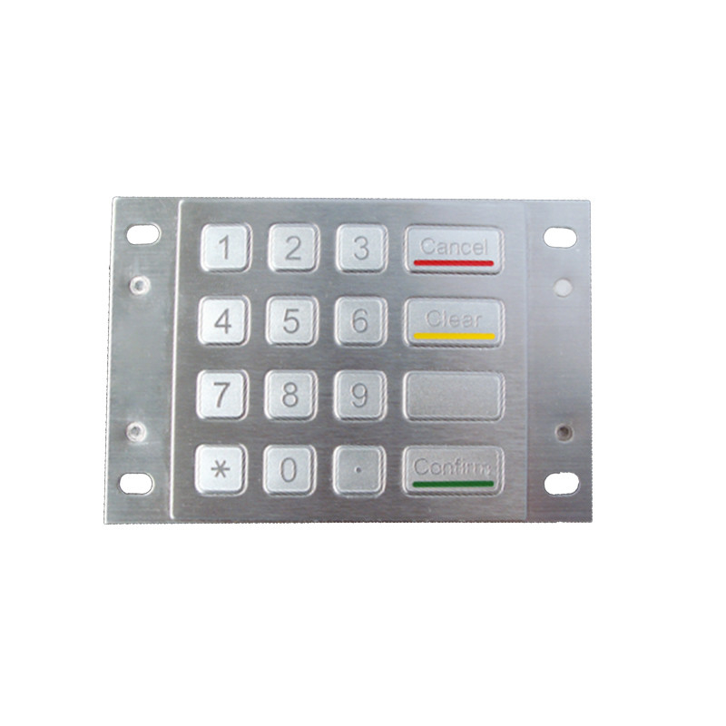 IP65 waterdicht stofdicht betaalkiosk versleuteld EPP-metalen pinpad met 16 toetsen