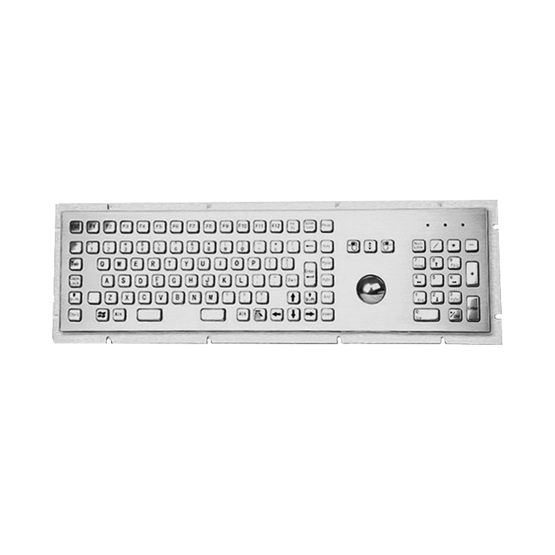 Self Service Kiosk IP65 Waterdicht Roestvrijstalen Metalen Keyboard Met 38mm Trackball en Numeriek Keypad