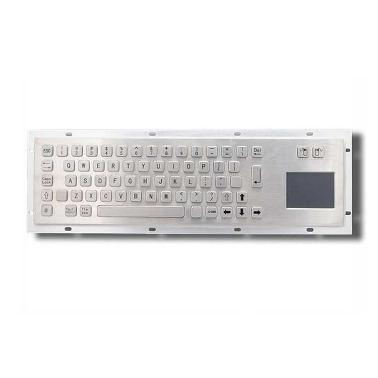 IP65 stofdicht roestvrij staal industrieel metaal toetsenbord met touchpad voor selfservice kiosk machine