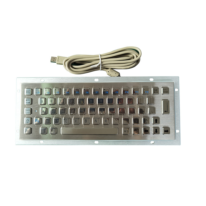 65 toetsen stofdicht IP65 medisch kwaliteits toetsenbord roestvrij staal metalen toetsenbord met USB-interface