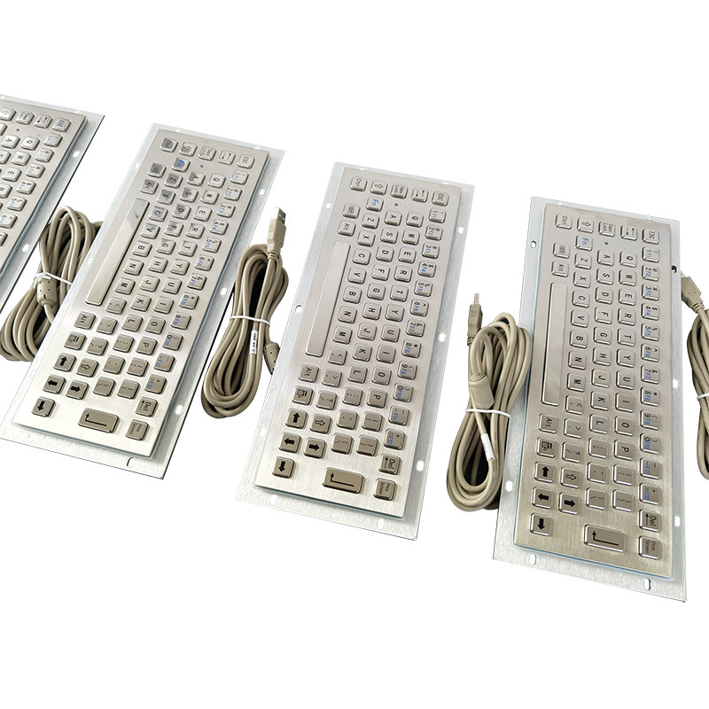 65 toetsen stofdicht IP65 medisch kwaliteits toetsenbord roestvrij staal metalen toetsenbord met USB-interface