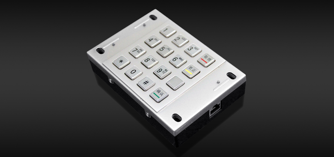 RoHSfcc 87,5 X 91.5mm 1.2KG ATM Pin Pad Bank Machine Keypad