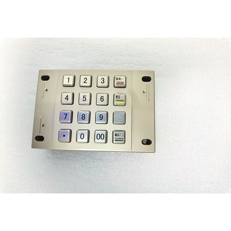 Betalingskiosk Pin Pad USB RS232 PCI 4,0 Verklaard Gecodeerd Metaal 16 Sleutels